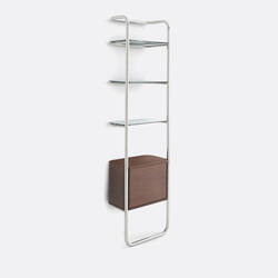 Walnut/chrome
