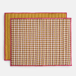 Ροζ gingham καρο