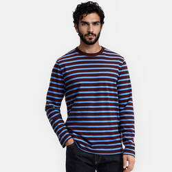 Burgundy striped