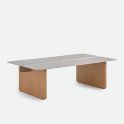 Oak/brushed metal