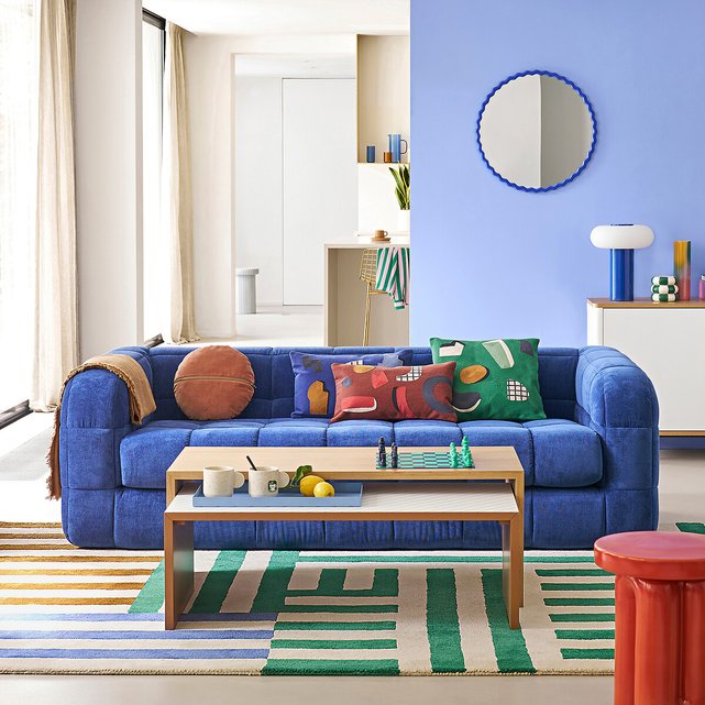 μπλέ καναπές Pieta