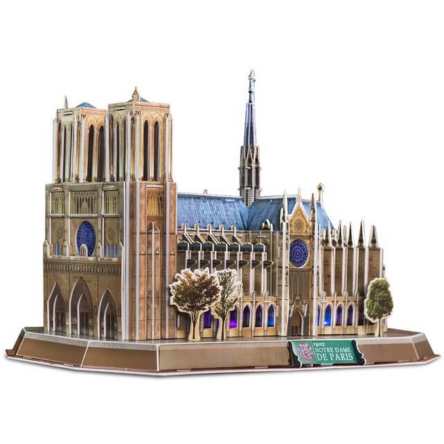 Notre Dame De Paris (With Led Light Inside)