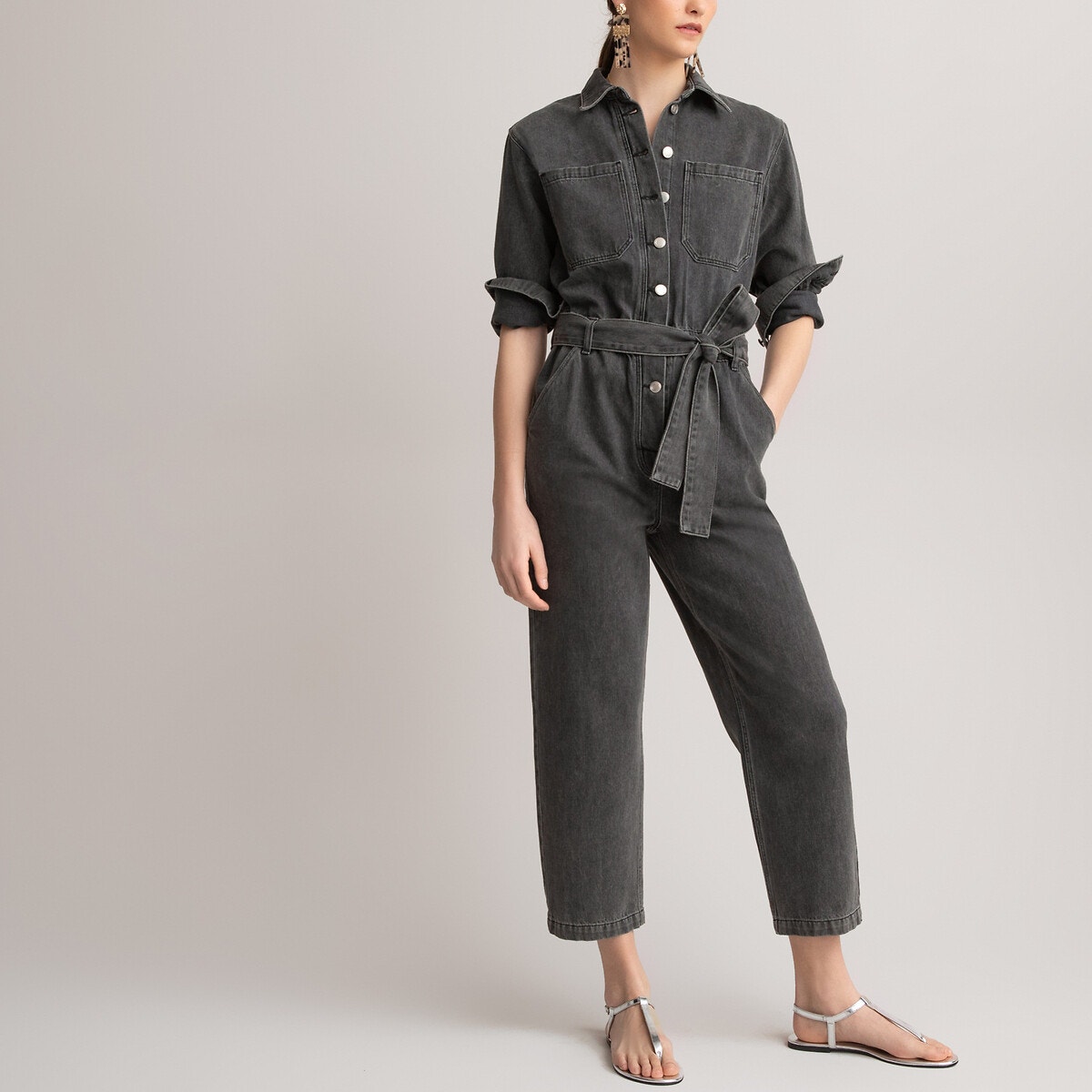 Платье LaRedoute Широкое 64 черный Платье LaRedoute Широкое 64 черный