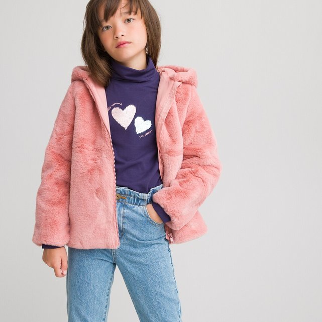 Μαλακό παλτό με κουκούλα, 3-12 ετών