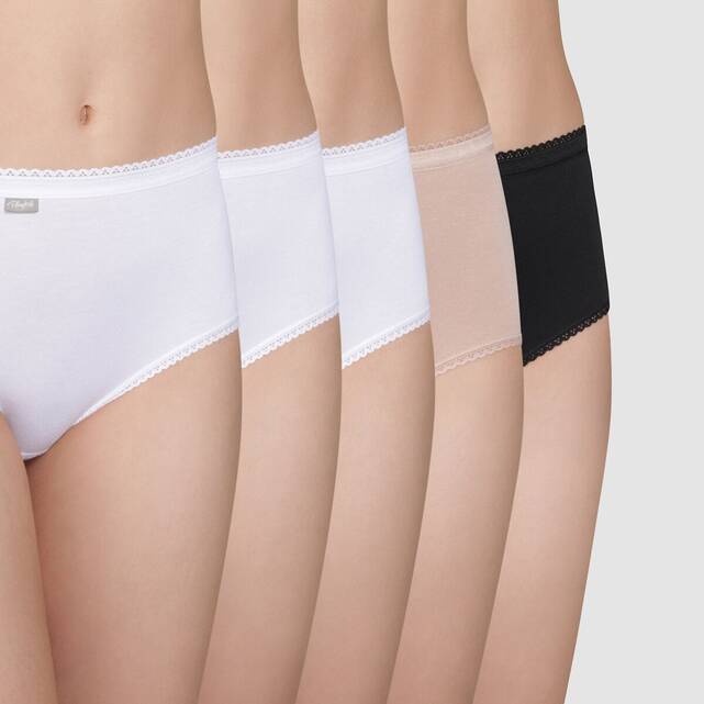 5 ασορτί μίντι σλιπ, Cotton