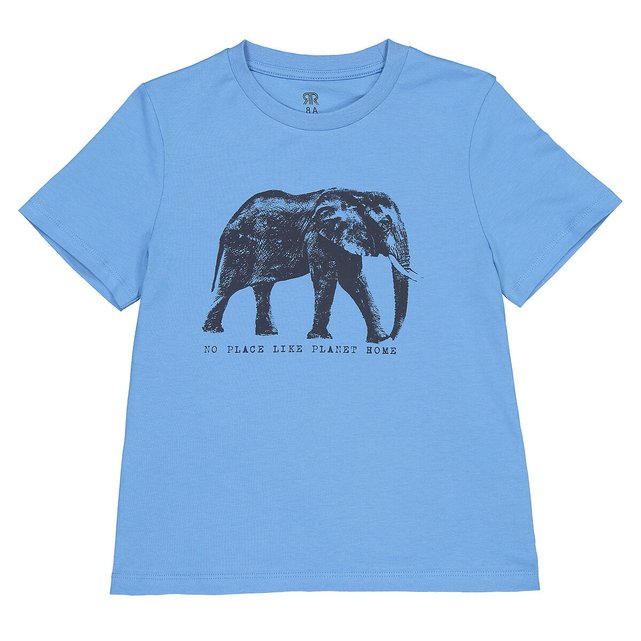 Κοντομάνικο T-shirt με στάμπα ελέφαντα, 3-12 ετών