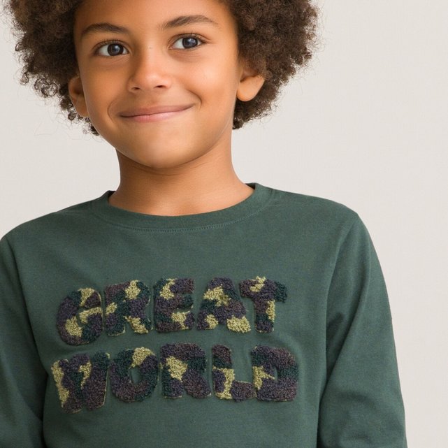 Μακρυμάνικη μπλούζα από οργανικό βαμβάκι, 3-12 ετών