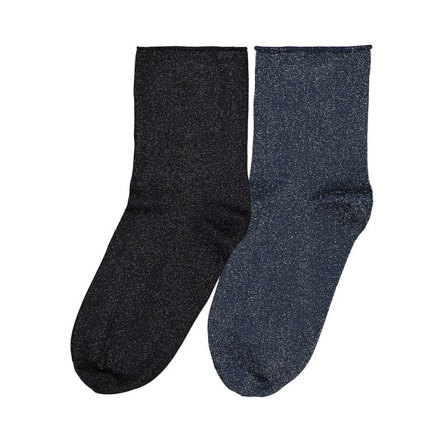 Σετ 2 ζευγάρια κάλτσες με γκλίτερ