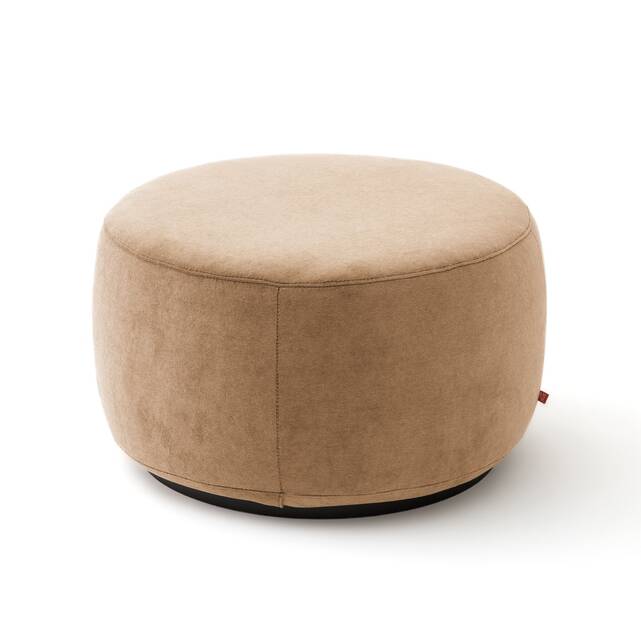 Υποπόδιο XL από βελούδο stonewashed Rosebury, σχεδίασης E.Gallina