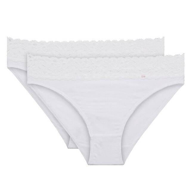 Σετ 2 μάξι σλιπ, Coton Stretch Féminine