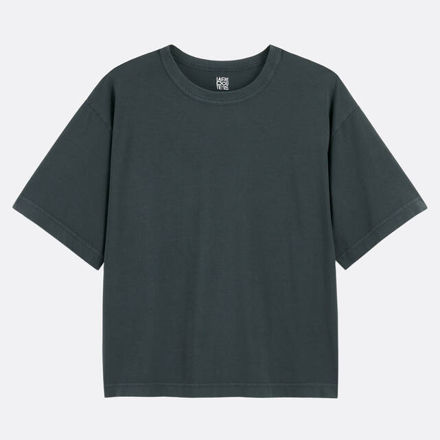 T-shirt χαλαρής εφαρμογής, στρογγυλός λαιμός, κοντά μανίκια