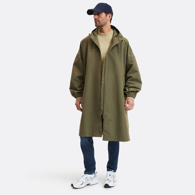 Μακρύ oversized αντιανεμικό