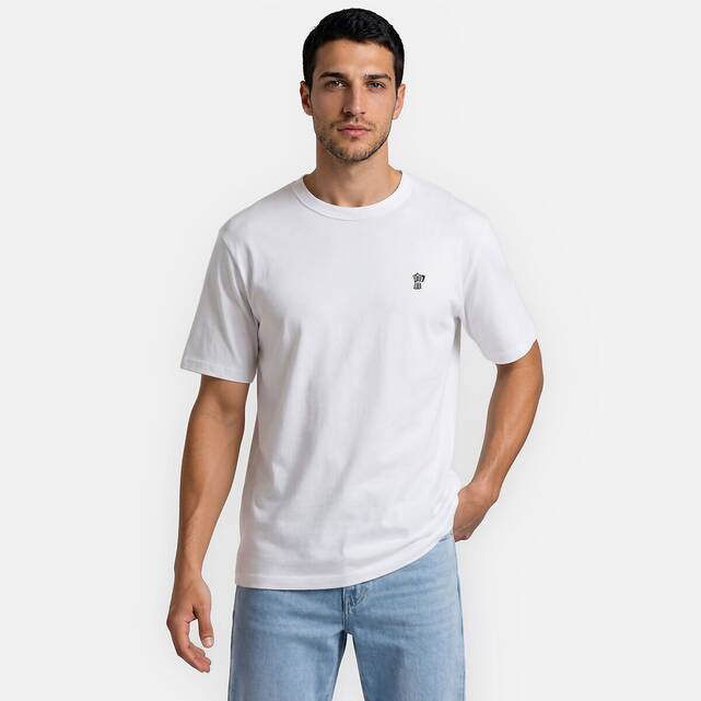T-shirt με κεντημένη καφετιέρα