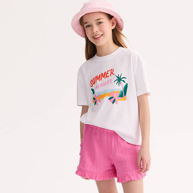 Κοντομάνικο T-shirt με στάμπα