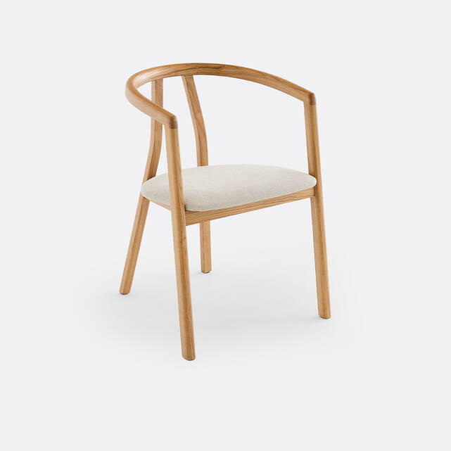 Καρέκλα τραπεζαρίας από μασίφ ξύλο φράξου, Karlai