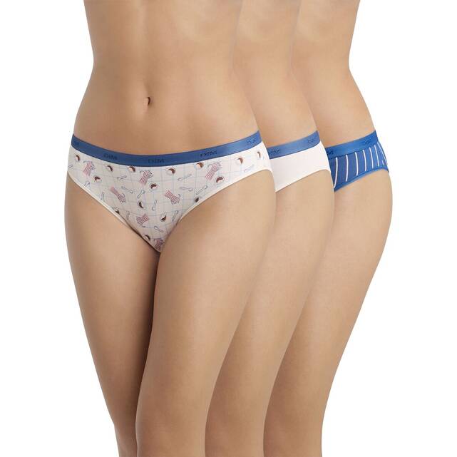 Σετ 3 σλιπ, Les Pockets Coton Stretch