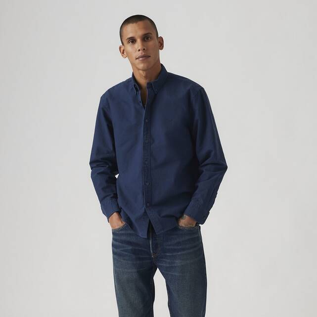 Πουκάμισο oxford relaxed με γιακά με κουμπιά