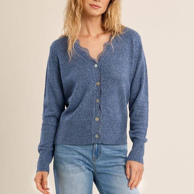 Cardigan με μακριά μανίκια και λαιμόκοψη V