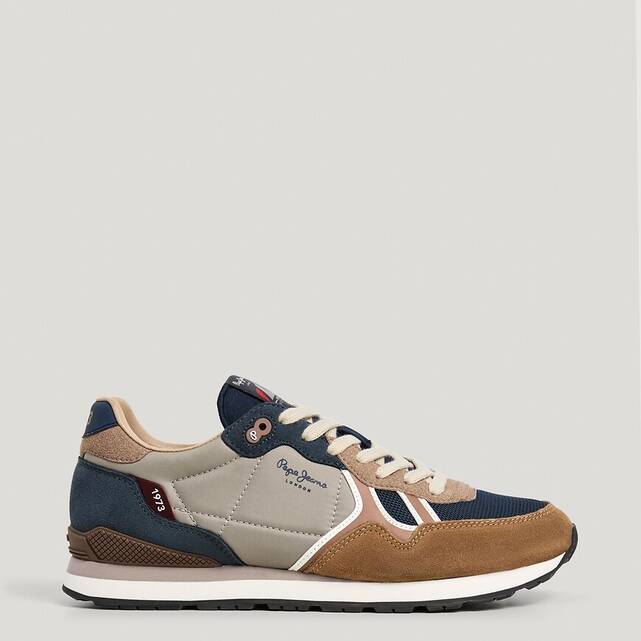 Sneakers από συνδυασμό υλικών BRIT BOOST
