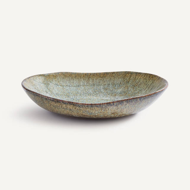 Μικρή πιατέλα από stoneware με αντιδραστική εφυάλωση, DÉNIA