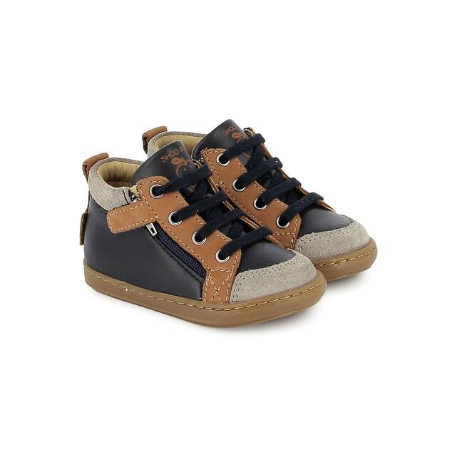 Δερμάτινα sneakers με φερμουάρ, BOUBA BI ZIP