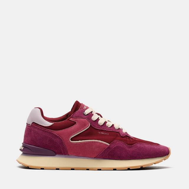 Sneakers από συνδυασμό υλικών CITY CHERRY