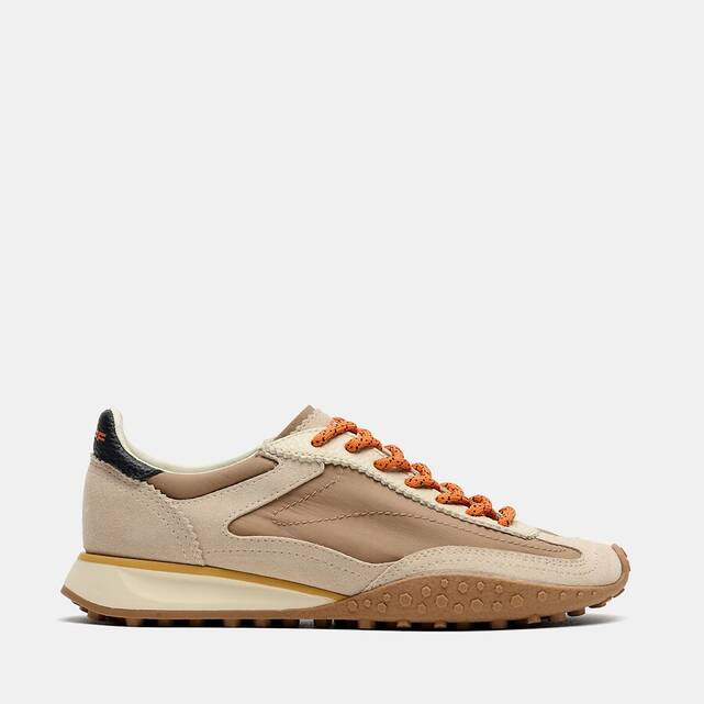 Sneakers από συνδυασμό υλικών BRIDGE MKII TAUPE