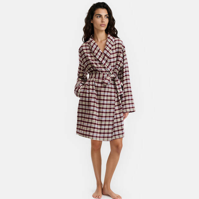 Ρόμπα από φανέλα με fleece επένδυση, Signature MONTAINE