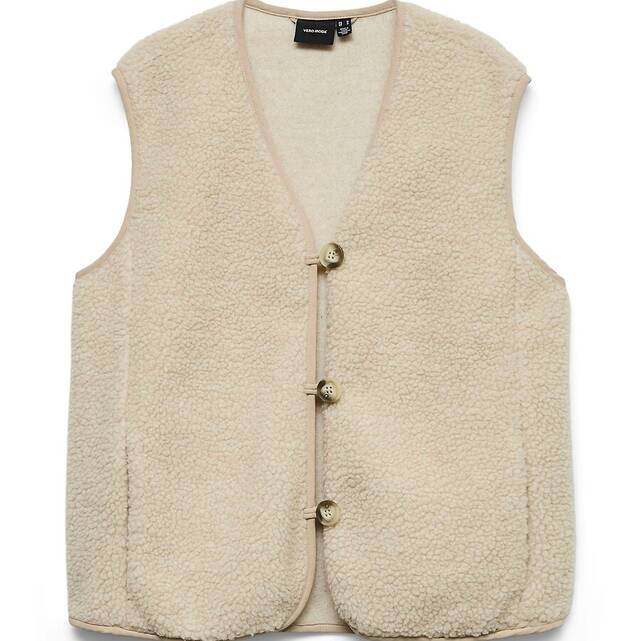 Αμάνικο sherpa γιλέκο