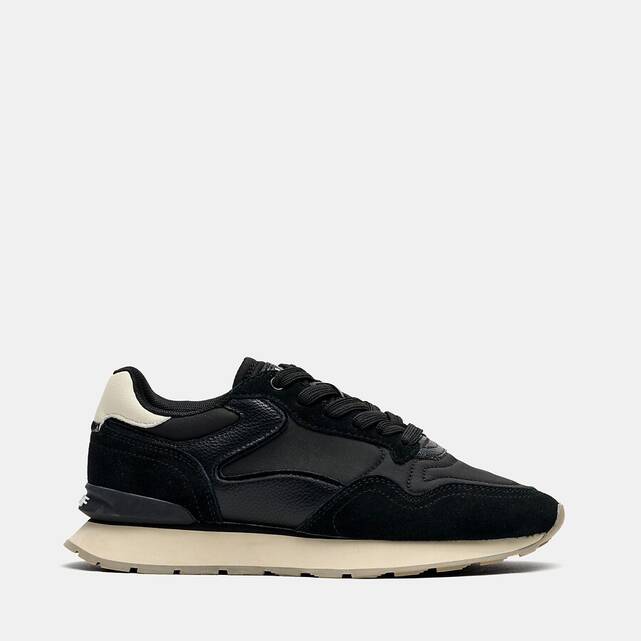 Sneakers από συνδυασμό υλικών CITY BLACK