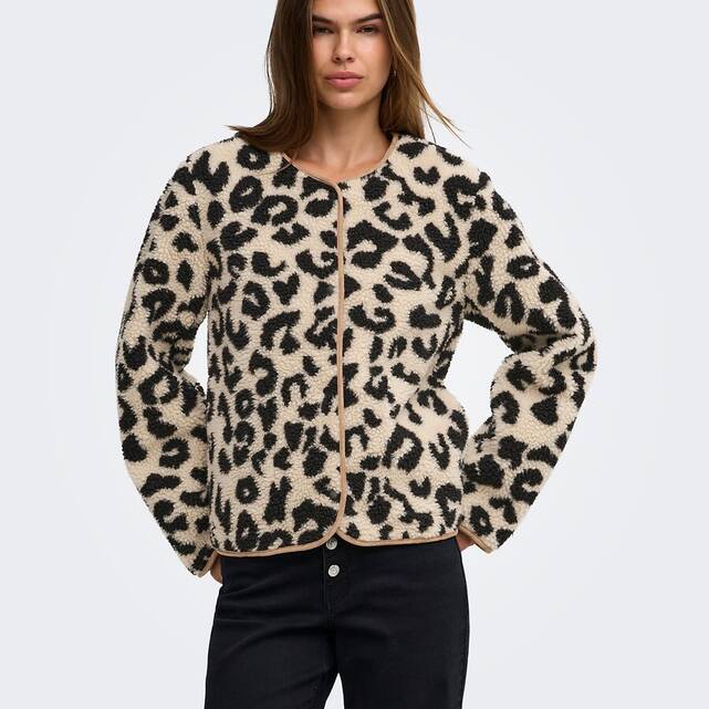 Μπουφάν από σέρπα με animal print