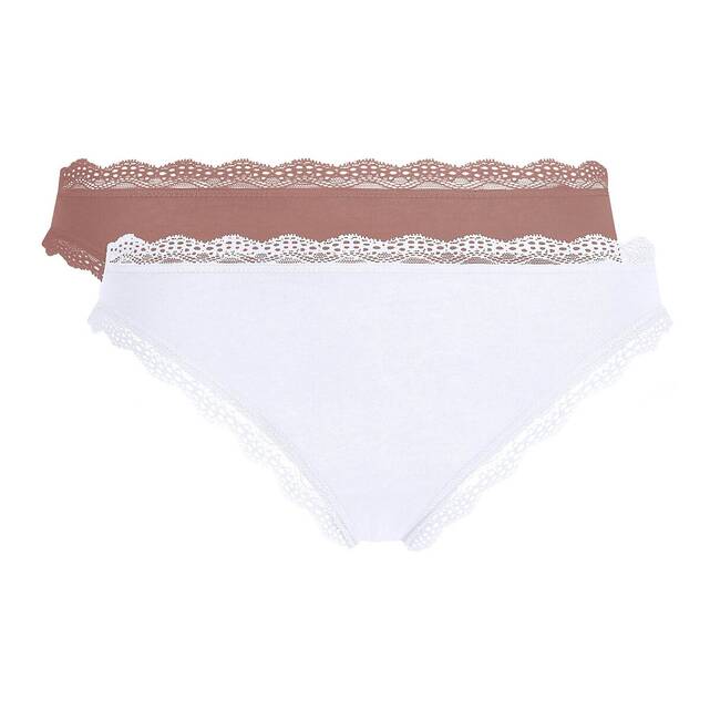 Σετ 2 σλιπ DAILY COTON DENTELLE