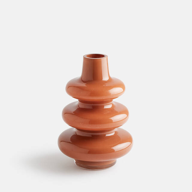 Γυάλινο βάζο, ύψος 23 cm, OLIA