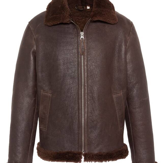 Δερμάτινο bomber μπουφάν από δέρμα προβάτου, LC1260